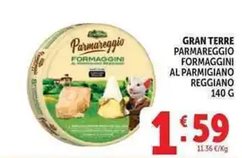 Deco Supermercati Gran terre parmareggio formaggini al parmigiano reggiano offerta