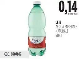 Carico Cash & Carry Lete acqua minerale naturale offerta