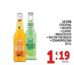 Deco Supermercati Le coq cocktail offerta