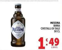 Deco Supermercati Messina birra cristalli di sale offerta