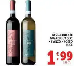 Deco Supermercati La guardiense guardiolo doc, bianco, rosso offerta