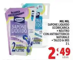 Deco Supermercati Mil mil sapone liquido ecoricarica offerta