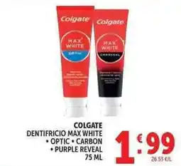 Deco Supermercati Colgate dentifricio max white offerta