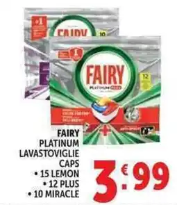Deco Supermercati Fairy platinum lavastoviglie caps offerta