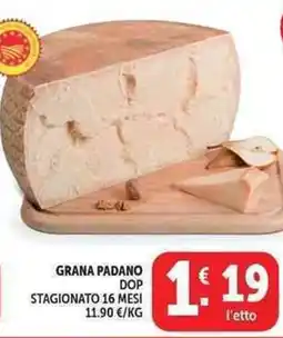 Deco Supermercati Grana padano dop stagionato 16 mesi offerta
