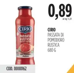 Carico Cash & Carry Cirio passata di pomodoro rustica offerta