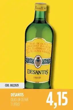 Carico Cash & Carry Desantis olio di oliva offerta