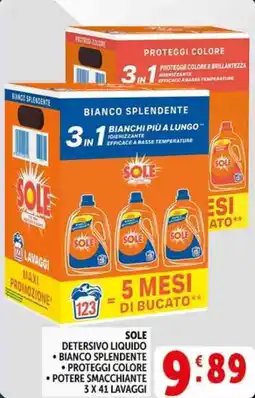 Deco Supermercati Sole detersivo liquido offerta