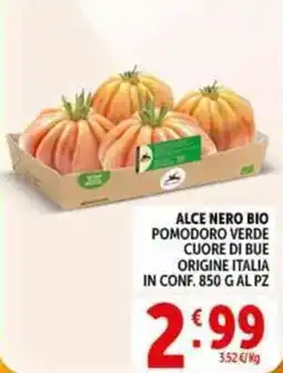 Deco Supermercati Alce nero bio pomodoro verde cuore di bue offerta
