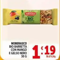 Deco Supermercati Noberasco bio barretta con mango e gelso nero offerta
