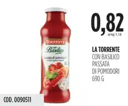 Carico Cash & Carry La torrente con basilico passata di pomodori offerta