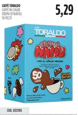Carico Cash & Carry Caffè toraldo caffè in cialde crema di napoli 50 pezzi offerta