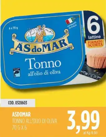 Carico Cash & Carry Asdomar tonno all'olio di oliva offerta