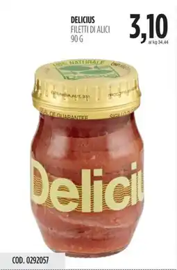 Carico Cash & Carry Delicius filetti di alici offerta