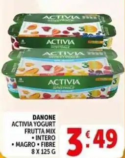 Deco Supermercati Danone activia yogurt frutta mix offerta
