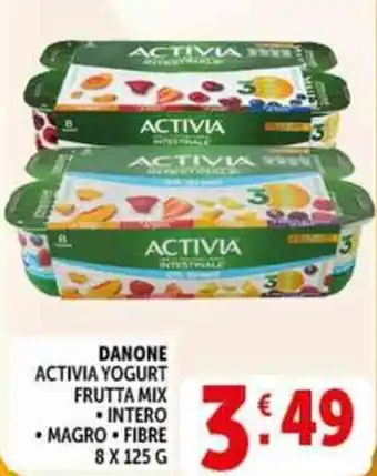 Deco Supermercati Danone activia yogurt frutta mix offerta