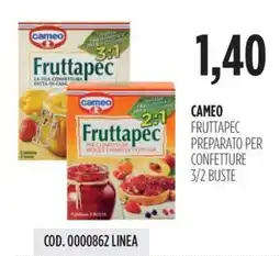 Carico Cash & Carry Cameo fruttapec preparato per confetture 3/2 buste offerta