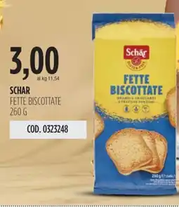 Carico Cash & Carry Schar fette biscottate offerta