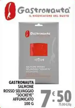Deco Supermercati Gastronauta salmone rosso selvaggio "sockeye" affumicato offerta