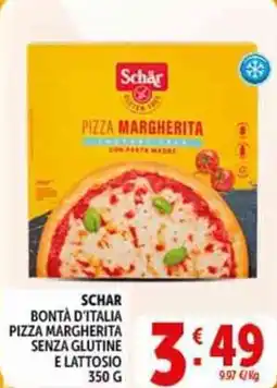 Deco Supermercati Schar bontà d'italia pizza margherita senza glutine e lattosio offerta