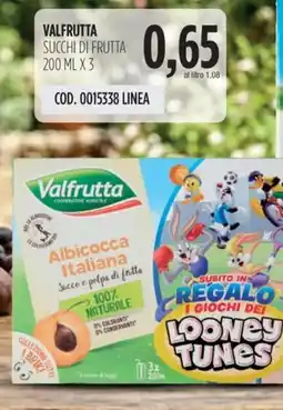 Carico Cash & Carry Valfrutta succhi di frutta offerta