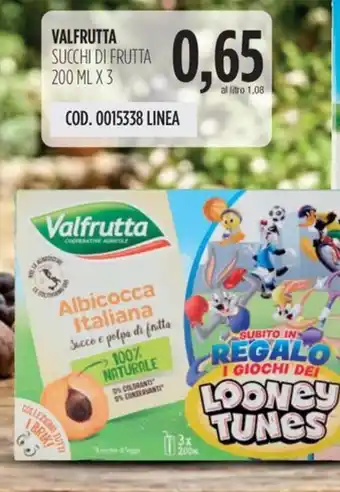 Carico Cash & Carry Valfrutta succhi di frutta offerta