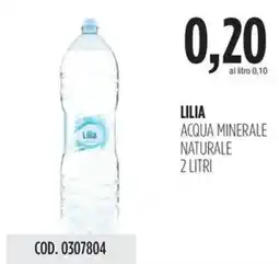 Carico Cash & Carry Lilia acqua minerale naturale offerta