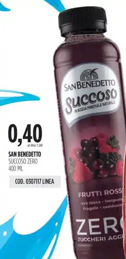 Carico Cash & Carry San benedetto succoso zero offerta