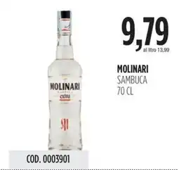 Carico Cash & Carry Molinari sambuca offerta
