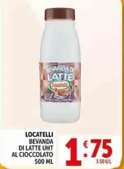 Deco Supermercati Locatelli bevanda di latte uht al cioccolato offerta