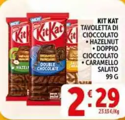 Deco Supermercati Kit kat tavoletta di cioccolato offerta