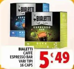 Deco Supermercati Bialetti caffe espresso bar offerta