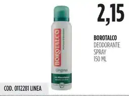 Carico Cash & Carry Borotalco deodorante spray offerta