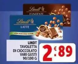 Deco Supermercati Lindt tavoletta di cioccolato offerta