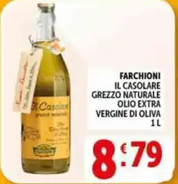Deco Supermercati Farchioni il casolare grezzo naturale olio extra vergine di oliva offerta