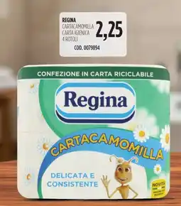 Carico Cash & Carry Regina cartacamomilla carta igienica 4 rotoli offerta