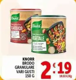 Deco Supermercati Knorr brodo granulare offerta