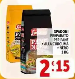 Deco Supermercati Spadoni preparato per pane, alla curcuma, nero offerta