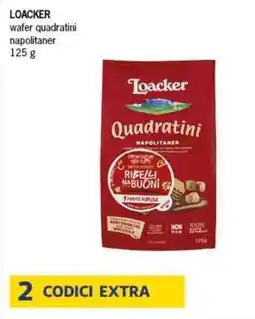 Deco Supermercati LOACKER wafer quadratini napolitaner offerta