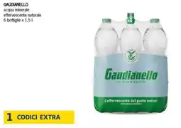 Deco Supermercati GAUDIANELLO acqua minerale effervescente naturale offerta