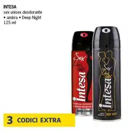 Deco Supermercati INTESA sex unisex deodorante offerta