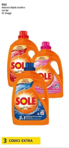 Deco Supermercati SOLE detersivo liquido lavatrice offerta