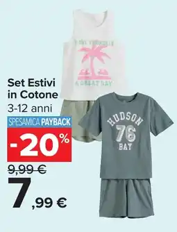 Carrefour Set Estivi in Cotone offerta