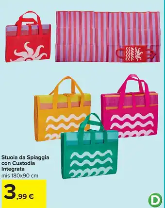 Stuoia da Spiaggia con Custodia Integrata