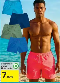Carrefour Boxer Mare Uomo Tinta Unita offerta