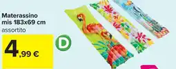 Carrefour Materassino mis 183x69 cm offerta