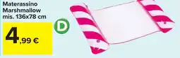 Carrefour Materassino Marshmallow mis. 136x78 cm offerta