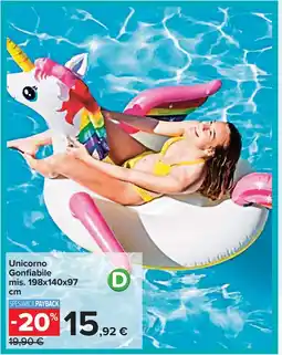 Carrefour Unicorno Gonfiabile offerta