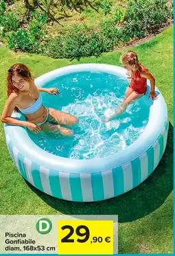 Carrefour Piscina Gonfiabile diam. 168x53 cm offerta