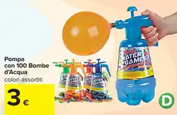 Carrefour Pompa con 100 Bombe d'Acqua offerta